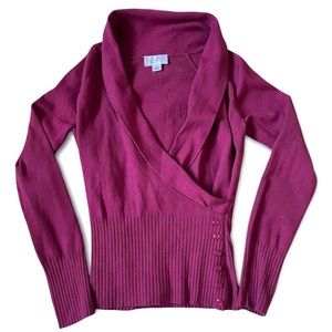 LOFT Ann Taylor, long-sleeved sweater, Purple.  Size XS.